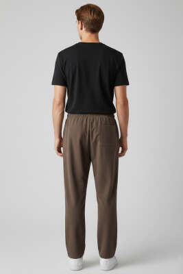 Tensel Baggy Erkek Pantolon Kahve - Erkek Pantolon