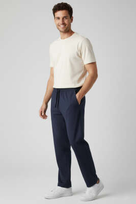 Tensel Baggy Erkek Pantolon Lacivert - Erkek Pantolon