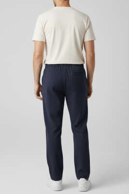 Tensel Baggy Erkek Pantolon Lacivert - Erkek Pantolon