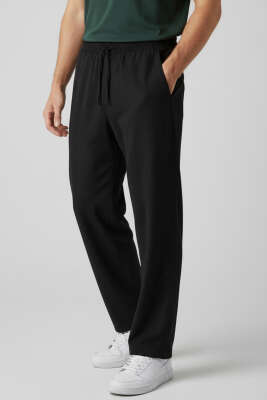 Tensel Baggy Erkek Pantolon Siyah 