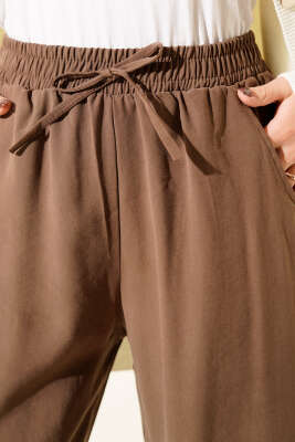 Tensel Palazzo Pantolon Kahve - Pantolon