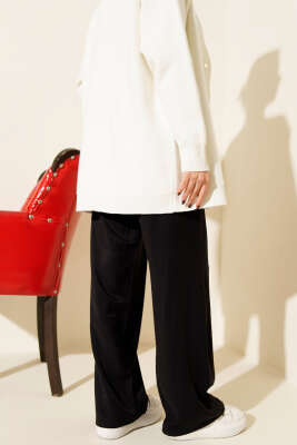 Tensel Palazzo Pantolon Siyah - Pantolon