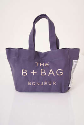 The B+ Bag Kanvas Çanta Antrasit 