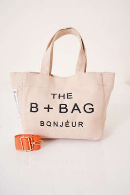 The B+ Bag Kanvas Çanta Bej - Kol Çantası