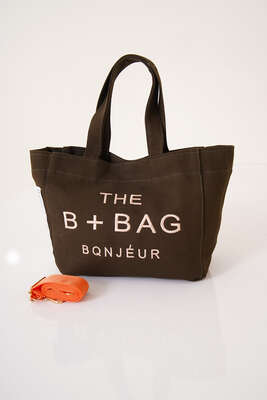 The B+ Bag Kanvas Çanta Haki 