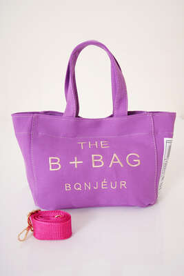 The B+ Bag Kanvas Çanta Lila 