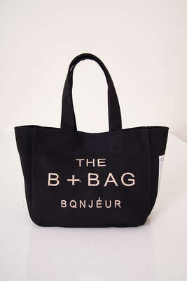 The B+ Bag Kanvas Çanta Siyah 