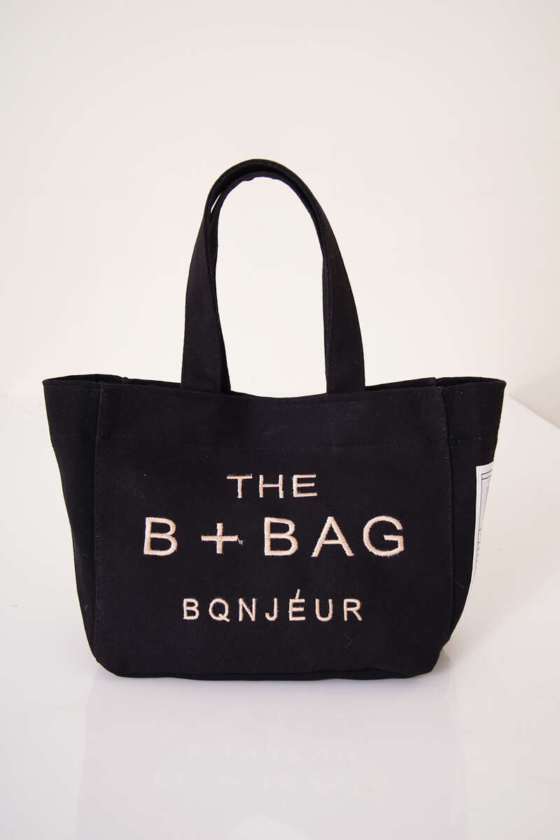 The B+ Bag Kanvas Çanta Siyah