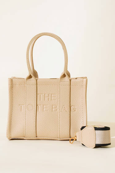 The Tote Bag Mini Çanta Bej - Kol Çantası
