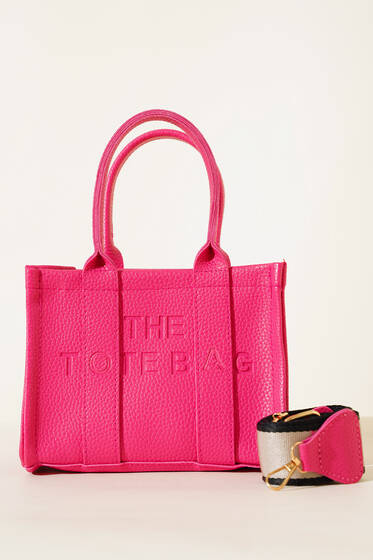 The Tote Bag Mini Çanta Fuşya - Kol Çantası