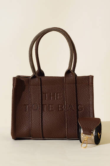 The Tote Bag Mini Çanta Kahve - Kol Çantası