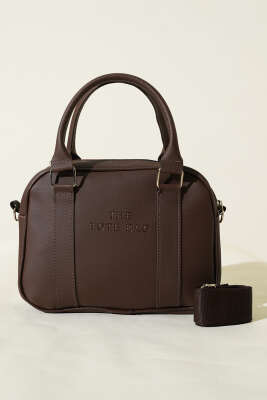 The Tote Bag Yazılı Çanta Acı Kahve - Yılın Fırsatı