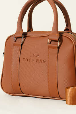 The Tote Bag Yazılı Çanta Taba - Kol Çantası