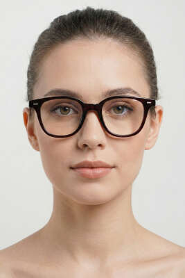 Theia Serisi Şeffaf Gözlük Acı Kahve - GÜNEŞ GÖZLÜĞÜ