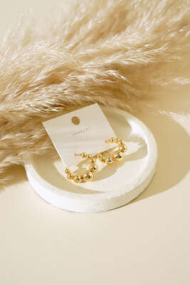 Top Halka Küpe Gold 