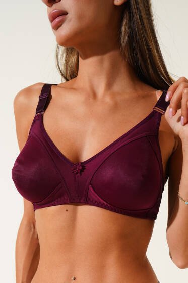 Toplayıcı Şardon Sütyen Mürdüm - Toparlayıcı Sütyen / Minimizer Sütyen