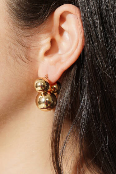 Toplu Halka Küpe Gold - Küpe