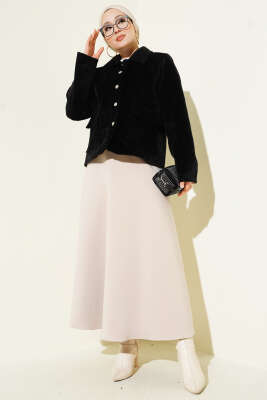 Torba Cepli Kısa Goldfox Ceket Siyah - Ceket