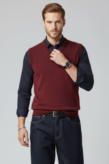 Triko Erkek Süveter Bordo - Günün Seçilenleri