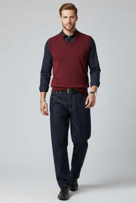 Triko Erkek Süveter Bordo - Günün Seçilenleri