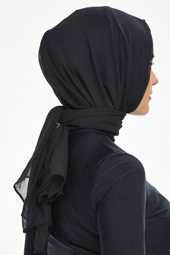 Tül Detaylı Boyunluklu Bone Siyah - 100-300 TL Ürünler
