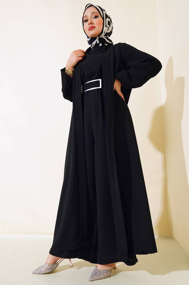 Tulumlu Kap Takım Siyah - İKİLİ TAKIM