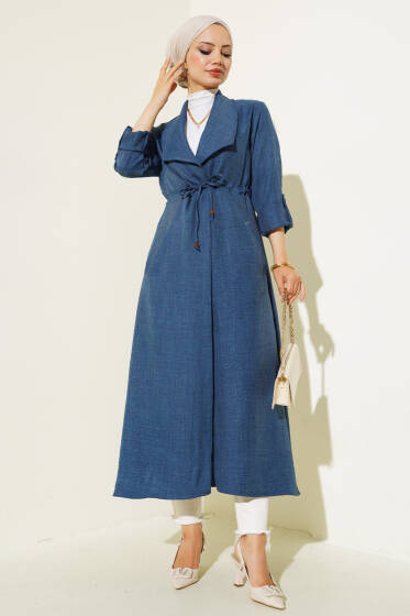 Tünelli Kap İndigo - Trençkot