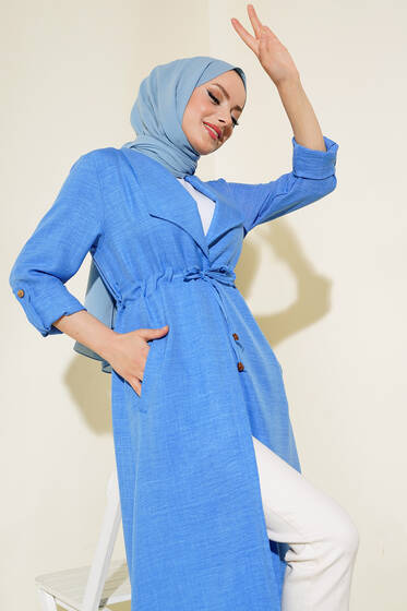 Tünelli Kap Mavi - Trençkot