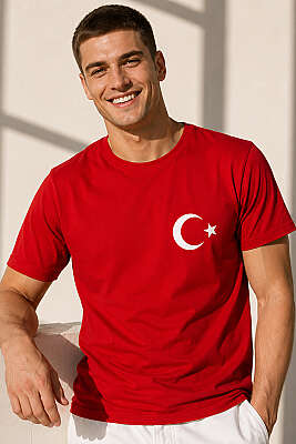 Türkiye Baskılı Erkek T-shirt Kırmızı - WİPEOUT
