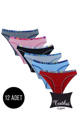 Tutku Bayan 12'li Caroline Bikini Kombin - Slip Külot