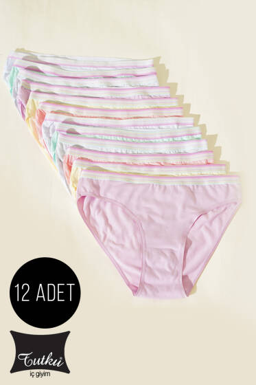  Tutku Bayan 12'li Dolce Bikini Kombin - Slip Külot