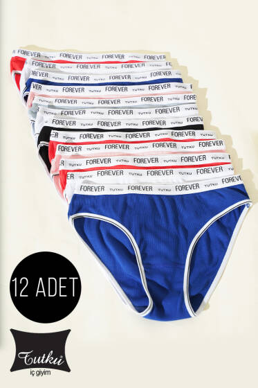 Tutku Bayan 12'li Forever Bikini Kombin - Slip Külot