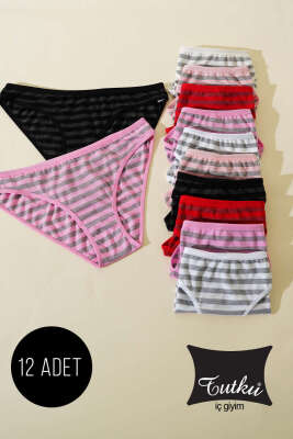 Tutku Bayan 12′li Irmak Bikini Kombin - Slip Külot