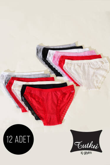 Tutku Bayan 12'li Işıl Bikini Kombin - Slip Külot