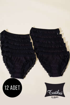 Tutku Bayan 12'li Işıl Bikini Siyah 