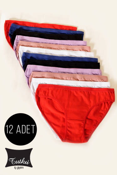 Tutku Bayan 12′li Mixed Bikini Kombin - Slip Külot