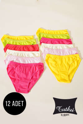 Tutku Bayan 12'li Nehir Bikini Kombin - Slip Külot