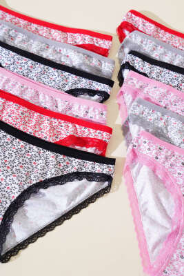 Tutku Bayan 12'li Rita Bikini Kombin - Slip Külot