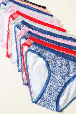 Tutku Bayan 12'li Sara Bikini Kombin - Slip Külot