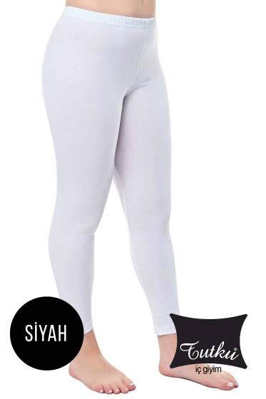 Tutku Bayan Düz Uzun Tayt Siyah - Yılın Fırsatı