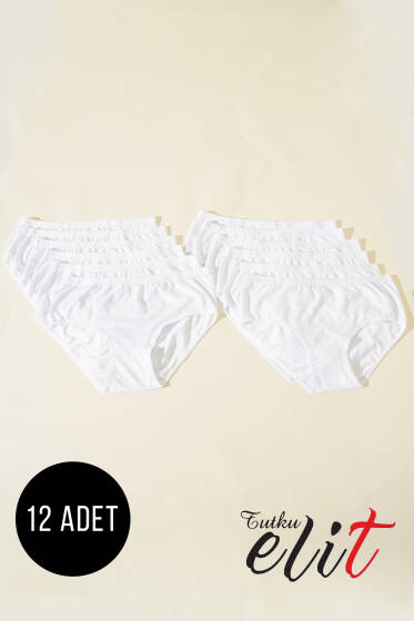 Tutku Elit 12'li Bayan Elit Yazılı Bato Beyaz - Tutku Elit