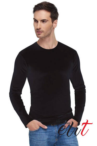 Tutku Elit Elastan Uzun Kol Badi Siyah - Tutku Elit