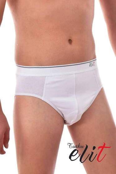 Tutku Elit Kemerli Elastan Slip Beyaz - Tutku Elit