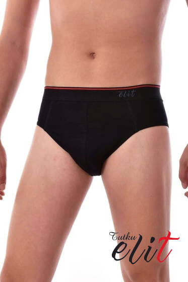 Tutku Elit Kemerli Elastan Slip Siyah - Tutku Elit