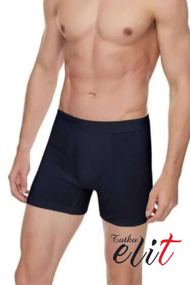Tutku Elit Modal Elastan Erkek Boxer Siyah - Tutku Elit