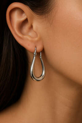 U Küpe Gümüş - Küpe