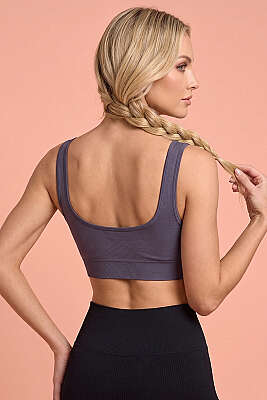 U Yaka Askılı Büstiyer Füme - Yılın Fırsatı
