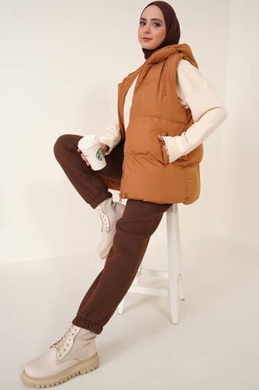 Üç Cepli Şişme Yelek Taba - Şişme Yelek