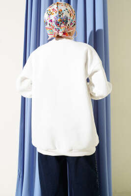 Üç İplik Basic Tunik Beyaz - Tunik