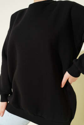 Üç İplik Basic Tunik Siyah - Tunik